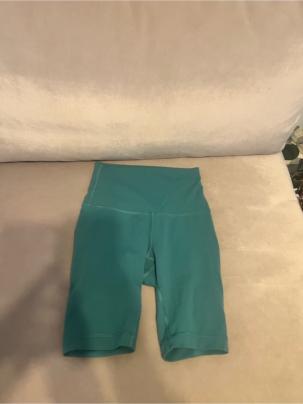 lululemon athletica High-Rise Bike Shorts in Teal Green